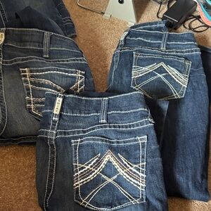 Ariat real denim womens bootcut 32 and 33 regular cowboy rancher